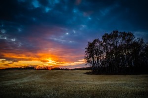 Sunset on the Prairies